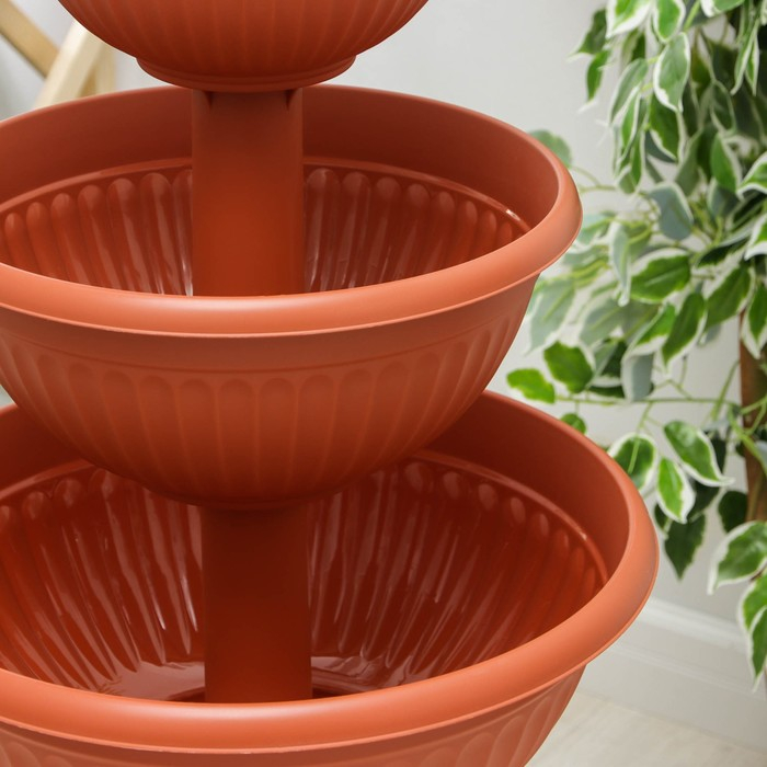 Каскад для цветов «Ливия», цвет терракотовый Каскад для цветов «Ливия», цвет терракотовый