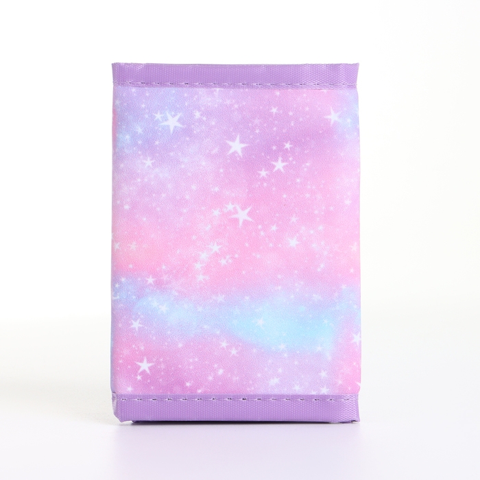 Кошелёк детский на липучке &laquo;Выбражулька&raquo;, цвет сиреневый