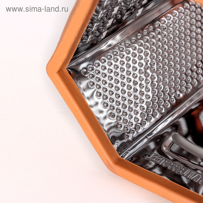 Тёрка шестигранная Доляна «Деревушка», 14,5×11×23 см, цвет коричневый Тёрка шестигранная Доляна «Деревушка», 14,5×11×23 см, цвет коричневый