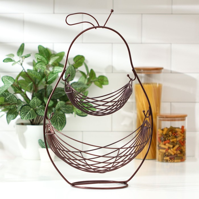 Фруктовница Доляна «Груша», 34×28×52 см, цвет МИКС Фруктовница Доляна «Груша», 34×28×52 см, цвет МИКС