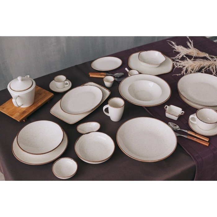 Тарелка для пиццы Beige, d=28 см, цвет бежевый Тарелка для пиццы Beige, d=28 см, цвет бежевый