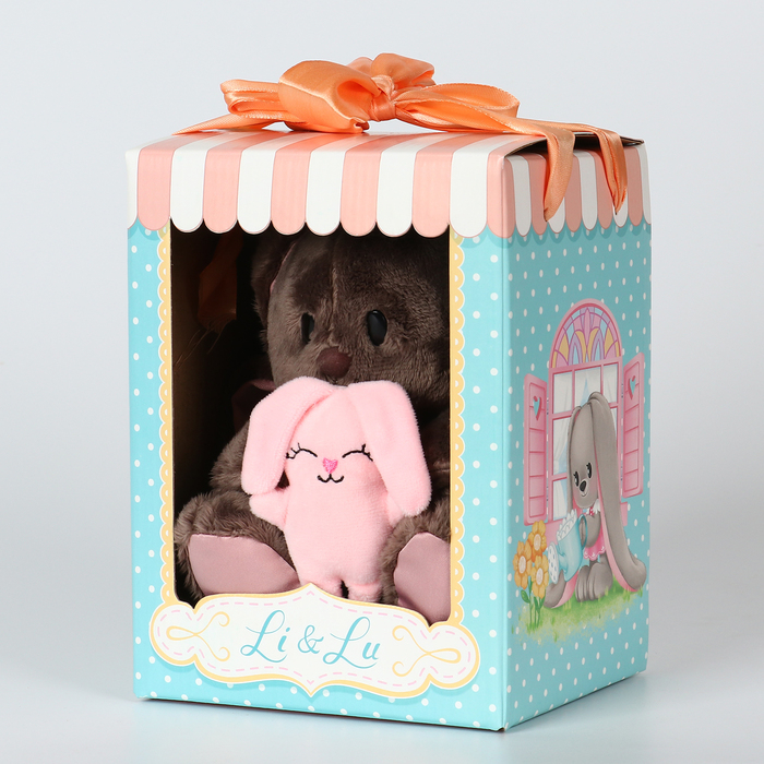 Мягкая игрушка «Li с зайцем», заяц, 25 см Мягкая игрушка «Li с зайцем», заяц, 25 см