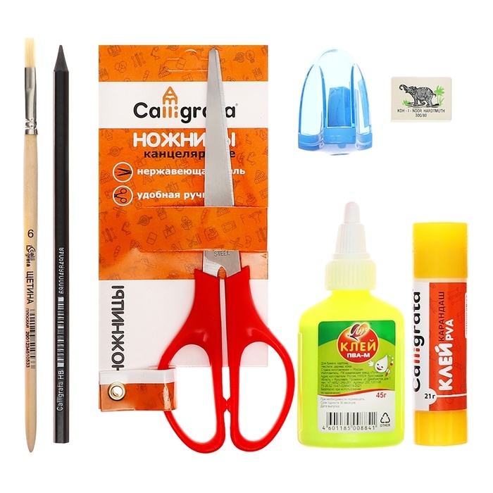 Папка для труда А4, молния вокруг, откидная планка, пластиковая, ПТР-1, с наполнением 10 предметов, для мальчика, Calligrata "Мото-шлем"