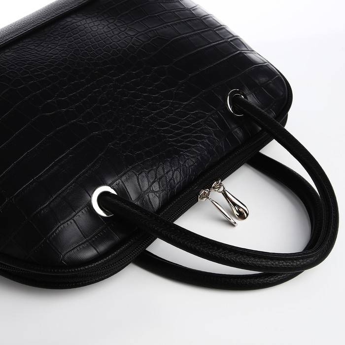 Сумка женская TEXTURA, тоут, средний размер, цвет чёрный