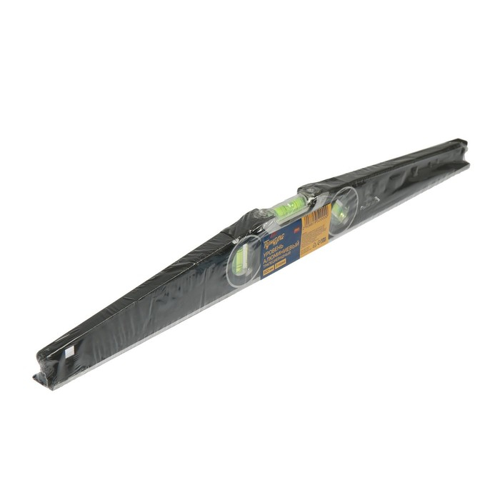 Уровень алюминиевый трапециевидный ТУНДРА ПРОФИ, фрезерованный, 3 глазка, 600 мм Уровень алюминиевый трапециевидный ТУНДРА ПРОФИ, фрезерованный, 3 глазка, 600 мм