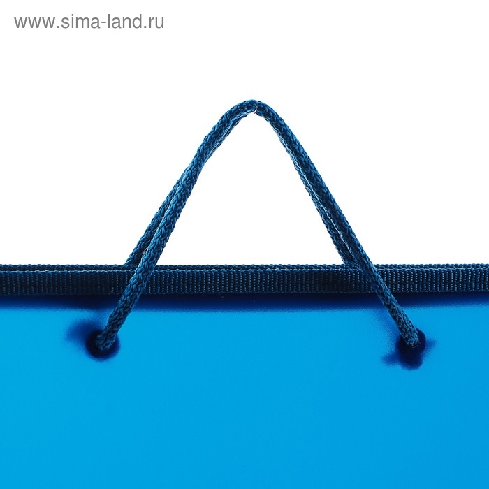 Папка с ручками А4, 230 х 185 х 25 мм, молния вокруг, пластиковая, ПТ-112, Папка с ручками А4, 230 х 185 х 25 мм, молния вокруг, пластиковая, ПТ-112, "Офис", тонированная, цвет тёмно-синий