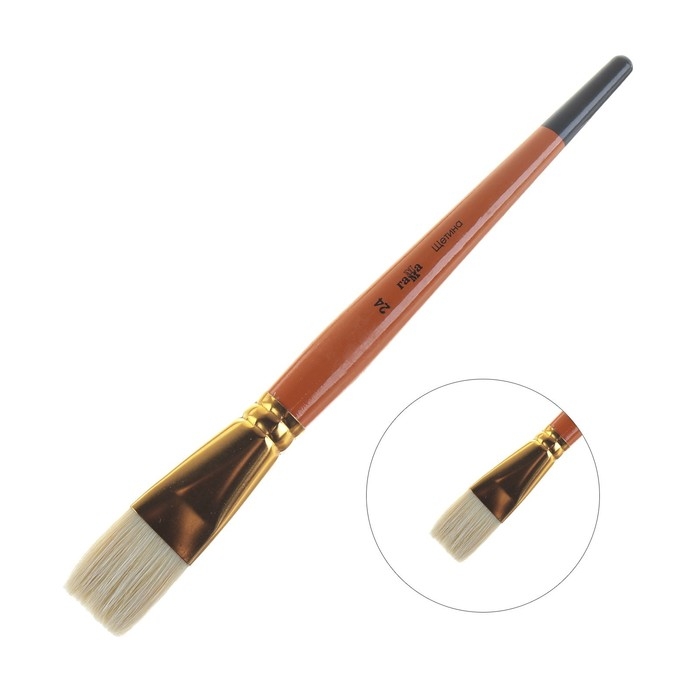 Кисть щетина, плоская №24, Кисть щетина, плоская №24, "Гамма"