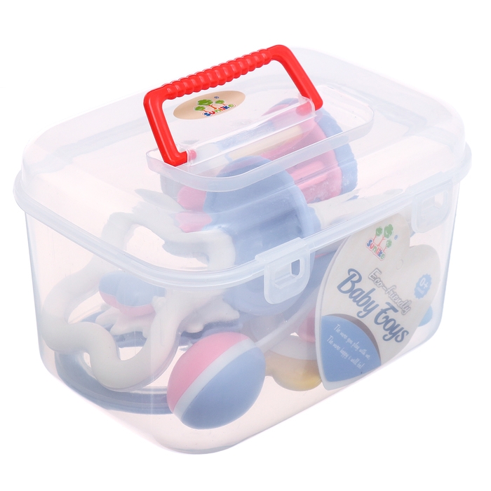 Набор погремушек с прорезывателями «Лаванда», цвета МИКС