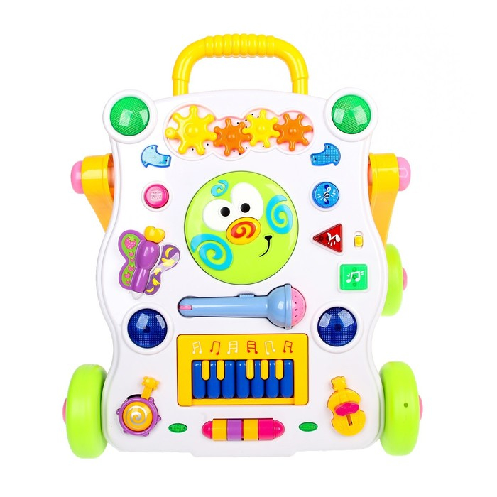 Развивающая каталка-ходунки «Первые шаги», световые и звуковые эффекты Развивающая каталка-ходунки «Первые шаги», световые и звуковые эффекты