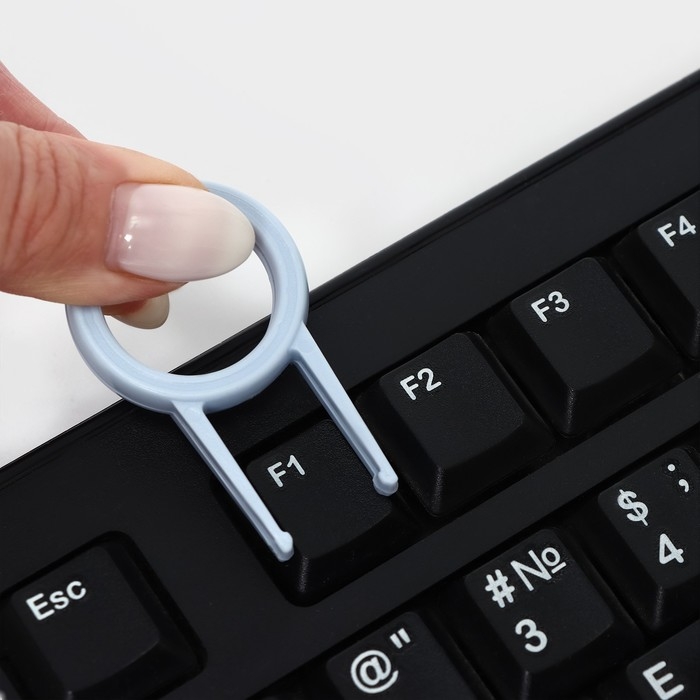 Мультифункциональный набор для чистки узких мест с распылителем и зажимом для клавиш Raccoon, цвет белый Мультифункциональный набор для чистки узких мест с распылителем и зажимом для клавиш Raccoon, цвет белый