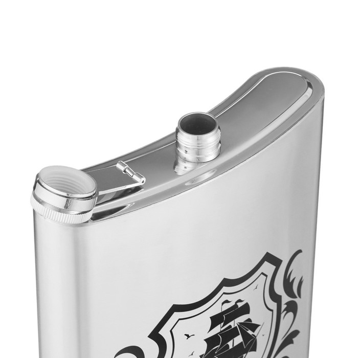 Фляжка для алкоголя и воды Фляжка для алкоголя и воды "Корабль", нержавеющая сталь, подарочная, 1.92 л, 64 oz