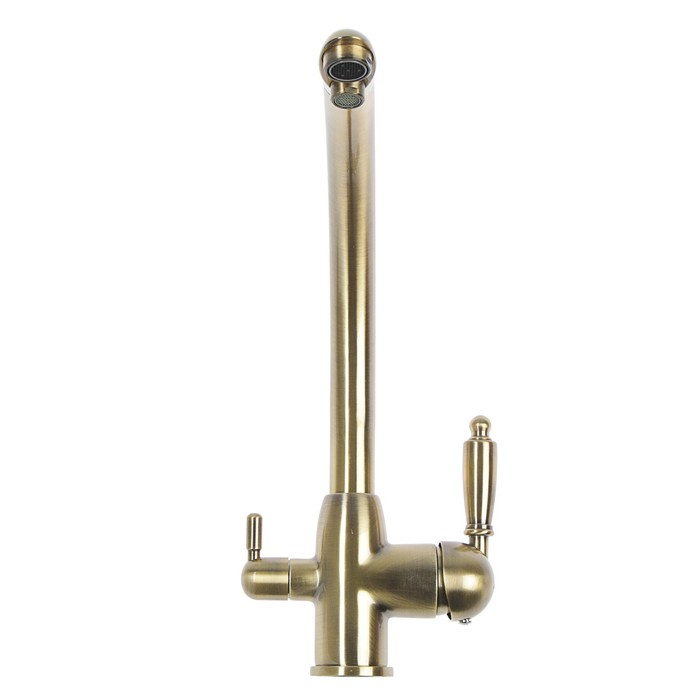 Смеситель для кухни Accoona A5179C-7, с выходом для питьевой воды, латунь, бронза Смеситель для кухни Accoona A5179C-7, с выходом для питьевой воды, латунь, бронза