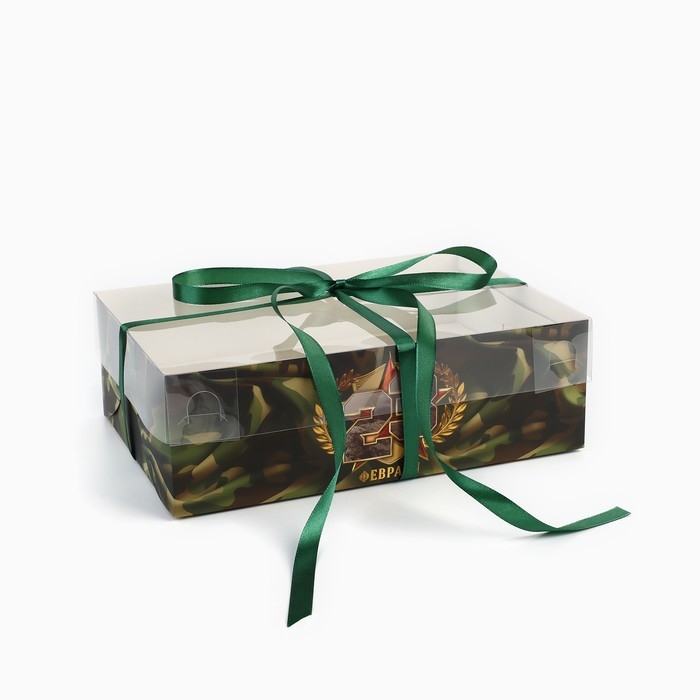 Коробка для капкейка «Герой», 23 × 16 × 7,5 см Коробка для капкейка «Герой», 23 × 16 × 7,5 см