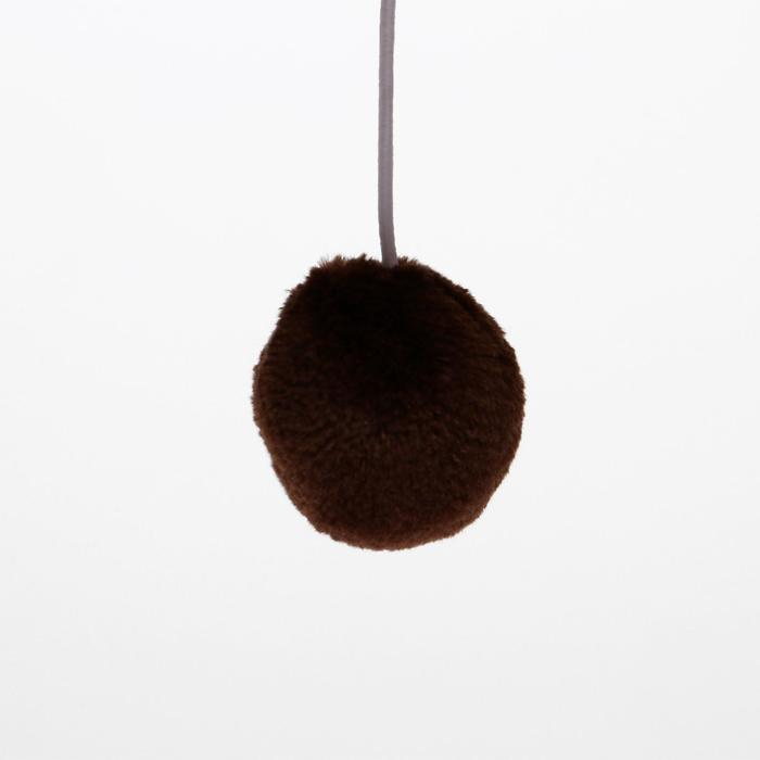 Домик для кошек с когтеточкой  Домик для кошек с когтеточкой "Куб", с мезонином и игрушкой, 60 х 35 х 85 см, микс цветов