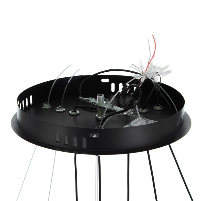 Люстра Люстра "Круги нео" 2+3LED 140Вт 3 режима черный 60х60х4-85 см