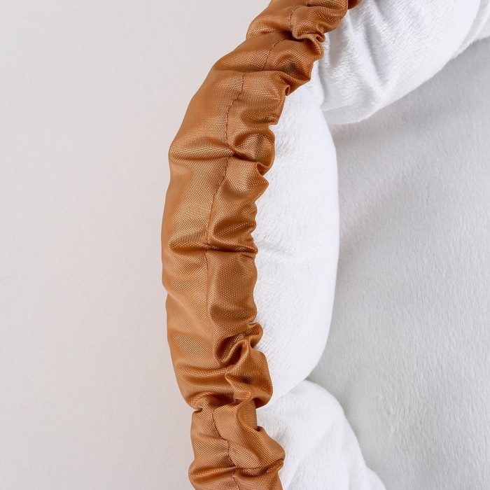 Лежанка для кошек и собак двусторонняя светло-коричневая, 50-30х12 см Лежанка для кошек и собак двусторонняя светло-коричневая, 50-30х12 см