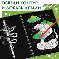 Книга «Гравюры. Змеи», 8 картинок, со штихелем