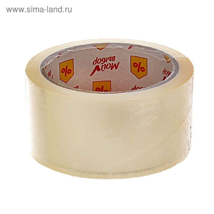 Клейкая лента Клейкая лента "Мой выбор", прозрачная, 48 мм х 66 м, 35 мкм