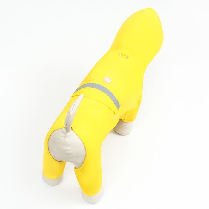 Комбинезон для собак, демисезонный с подкладом, размер М (ДС 27, Ог 42,см), жёлтый Комбинезон для собак, демисезонный с подкладом, размер М (ДС 27, Ог 42,см), жёлтый