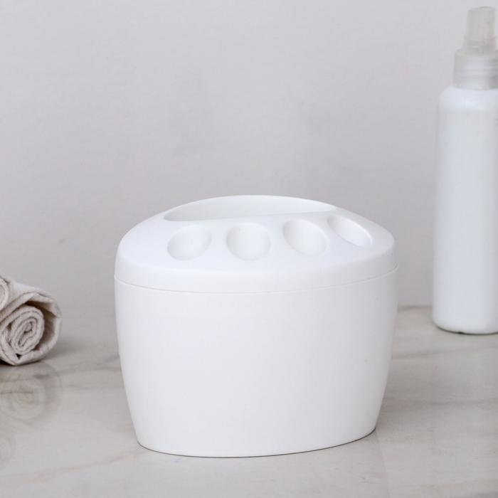 Подставка для зубных щёток «Камея», цвет МИКС Подставка для зубных щёток «Камея», цвет МИКС