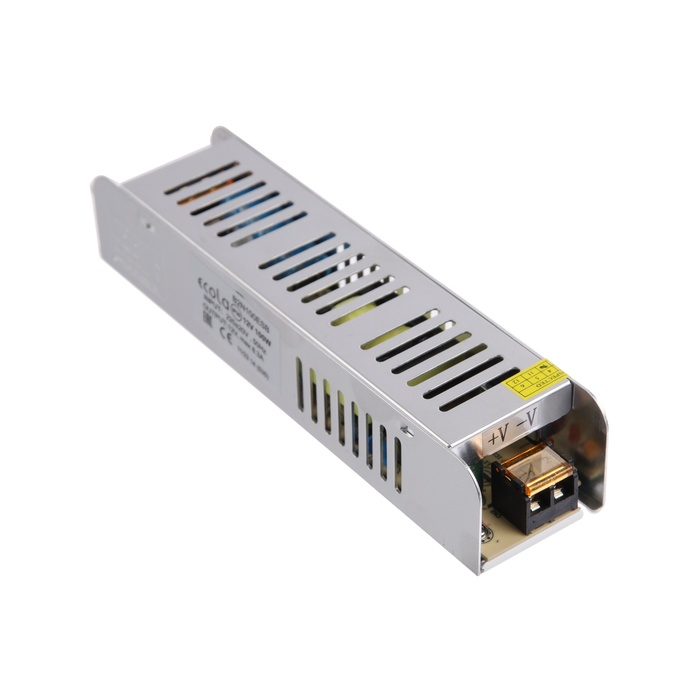 Плоский блок питания Ecola для светодиодной ленты 12 В, 100 Вт, IP20 Плоский блок питания Ecola для светодиодной ленты 12 В, 100 Вт, IP20