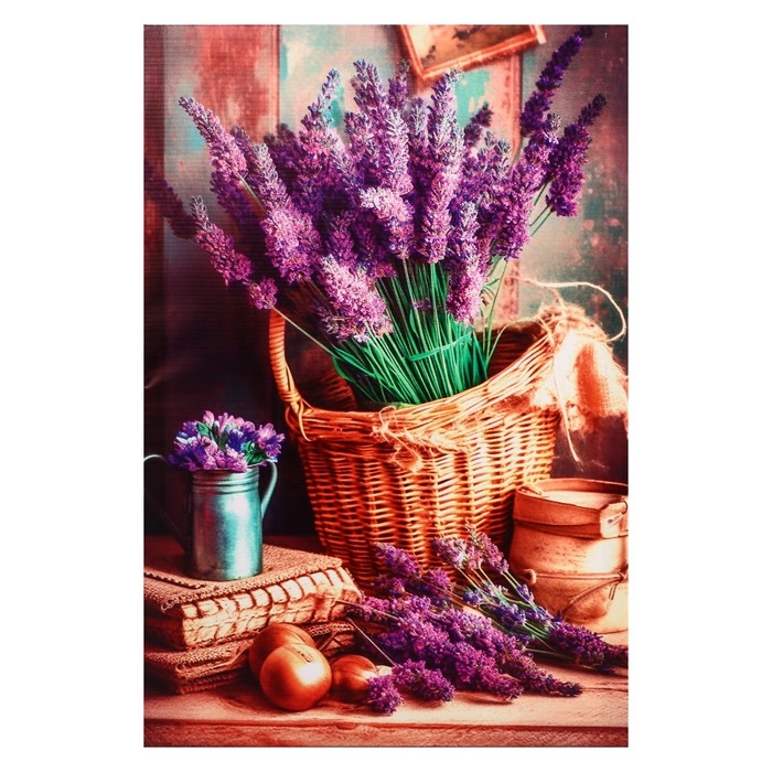 Картина на холсте  Картина на холсте "Лавандовый натюрморт" 40*60 см