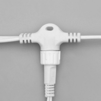 Гирлянда «Занавес» 2 × 6 м, IP44, УМС, белая нить, 1440 LED, свечение белое, 220 В