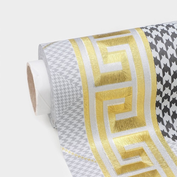 Клеёнка на стол «Гусиная лапка», на тканевой основе, рулон 20 метров, ширина 137 см Клеёнка на стол «Гусиная лапка», на тканевой основе, рулон 20 метров, ширина 137 см