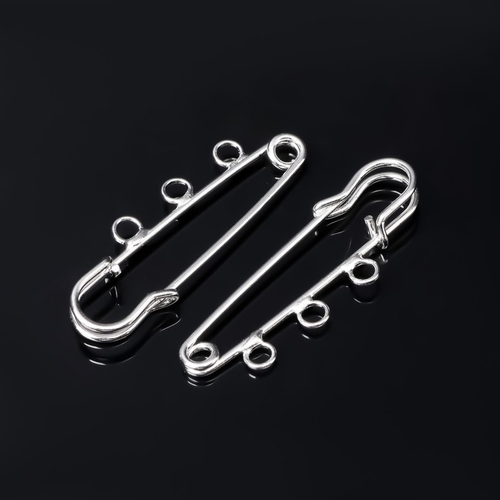 Булавка для подвесок PO-050, №02, (набор 2 шт) 50×5мм, цвет серебра Булавка для подвесок PO-050, №02, (набор 2 шт) 50×5мм, цвет серебра