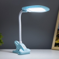 Настольная лампа "Лантрес" LED 3,5Вт USB голубой 8,8х11х47 см RISALUX