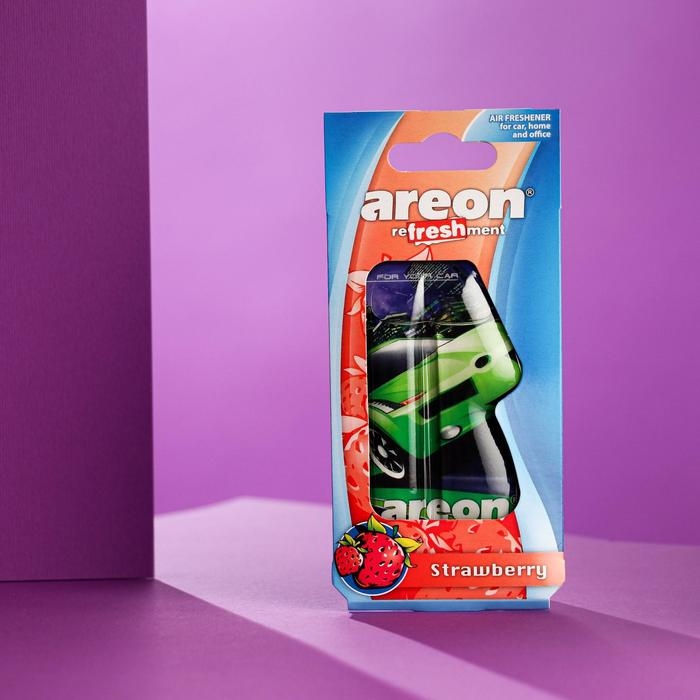 Ароматизатор на зеркало Areon Refreshment гелевый, клубника 704-025-908 Ароматизатор на зеркало Areon Refreshment гелевый, клубника 704-025-908