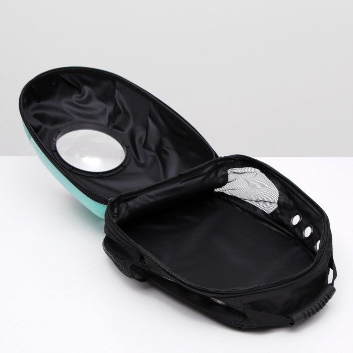 Рюкзак для переноски кошек и собак, с окном, 32 х 25 х 42 см, мятный Рюкзак для переноски кошек и собак, с окном, 32 х 25 х 42 см, мятный