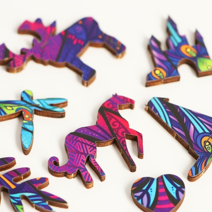 Пазл деревянный фигурный «Сказочная сова», 87 элементов Пазл деревянный фигурный «Сказочная сова», 87 элементов