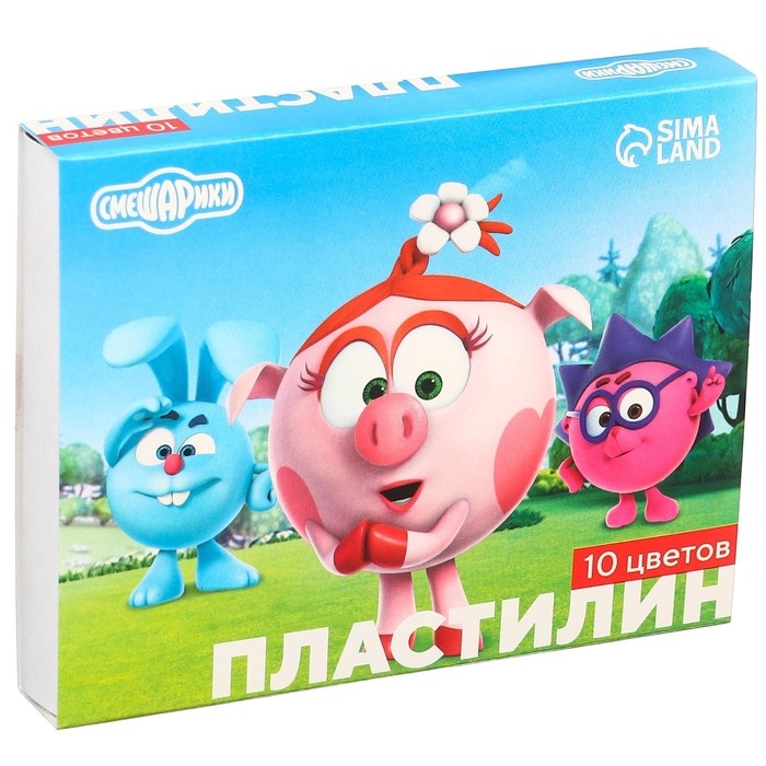 Пластилин 10цв 150г Смешарики Пластилин 10цв 150г Смешарики