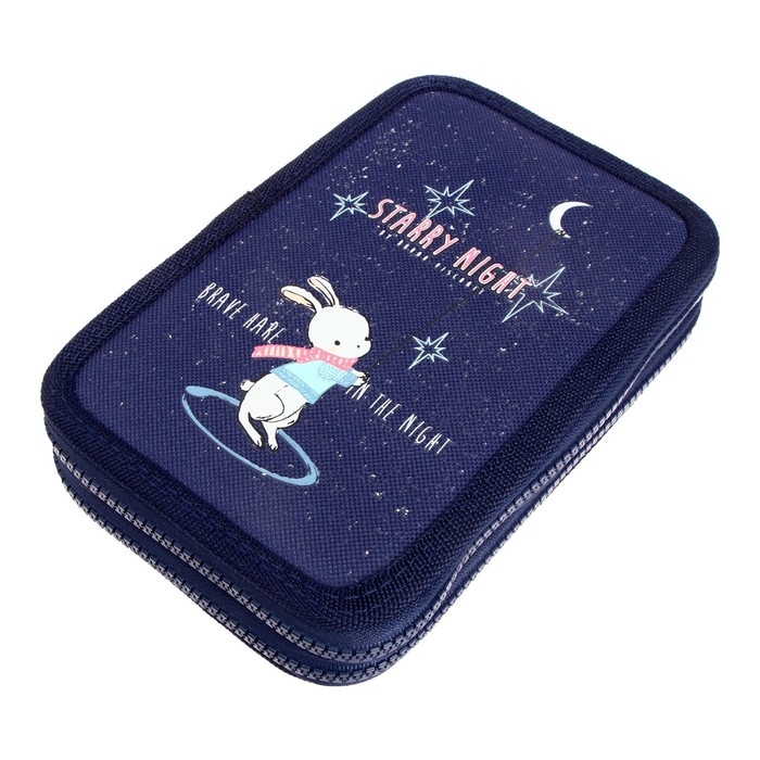 Рюкзак каркасный 38 х 30 х 20 см, + пенал, Bruno Visconti Рюкзак каркасный 38 х 30 х 20 см, + пенал, Bruno Visconti "Зефирный зайка"