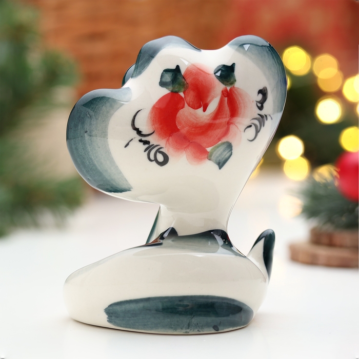 Новый год. Сувенир символ года Новый год. Сувенир символ года "Змея Клава", гжель, цвет, 11 см