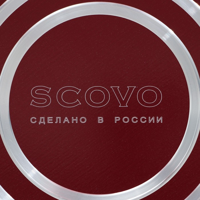 Сковорода блинная «Эксперт», d=22 см, пластиковая ручка, антипригарное покрытие, цвет бордовый Сковорода блинная «Эксперт», d=22 см, пластиковая ручка, антипригарное покрытие, цвет бордовый