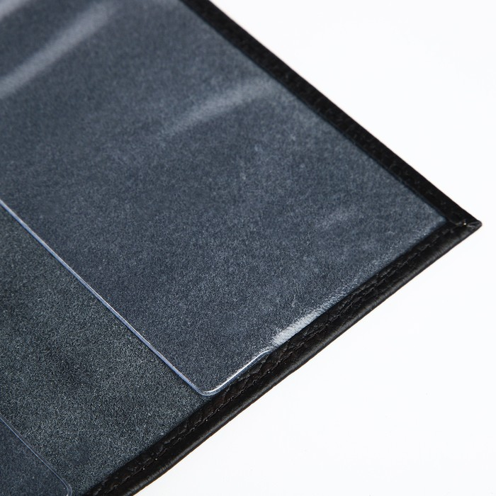 Обложка для паспорта TEXTURA, цвет чёрный Обложка для паспорта TEXTURA, цвет чёрный