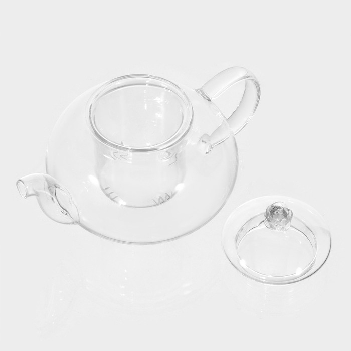 Чайник заварочный со стеклянным ситом «Валенсия с розой», 600 мл Чайник заварочный со стеклянным ситом «Валенсия с розой», 600 мл