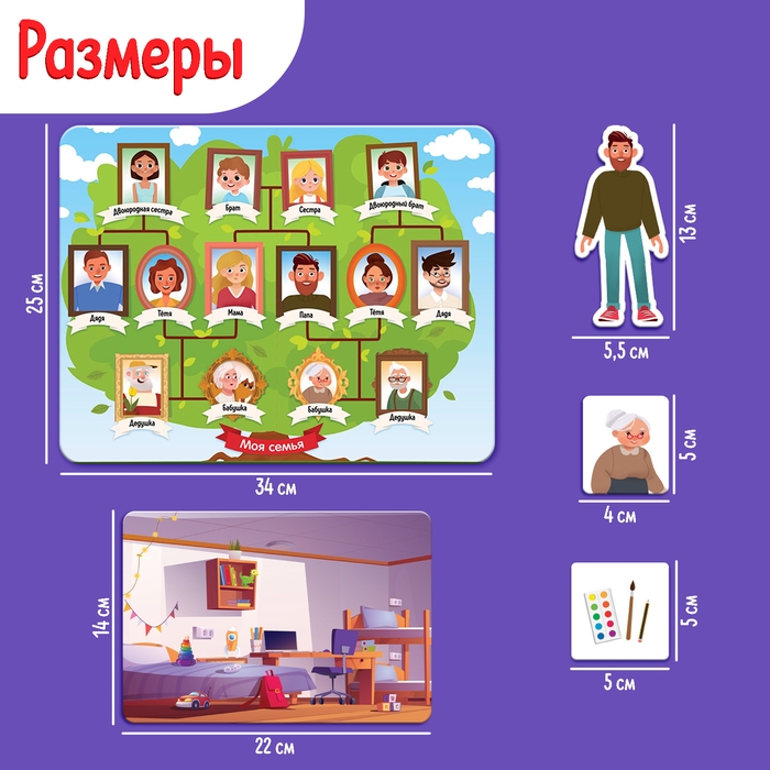 Развивающий набор «Наша семья», 3+