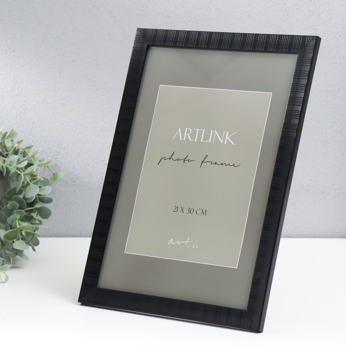 Фоторамка пластик Фоторамка пластик "Alan" 21x30 см, чёрный