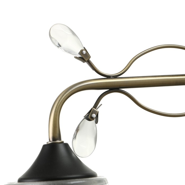 Люстра Люстра "Шарлин" 3хЕ27 40Вт черный-латунь 49х49х29 см BayerLux