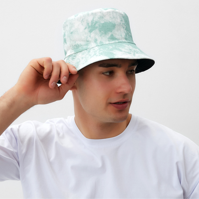Панама  Панама "Tie-dye" MINAKU цвет белый/зелёный, размер 56-58