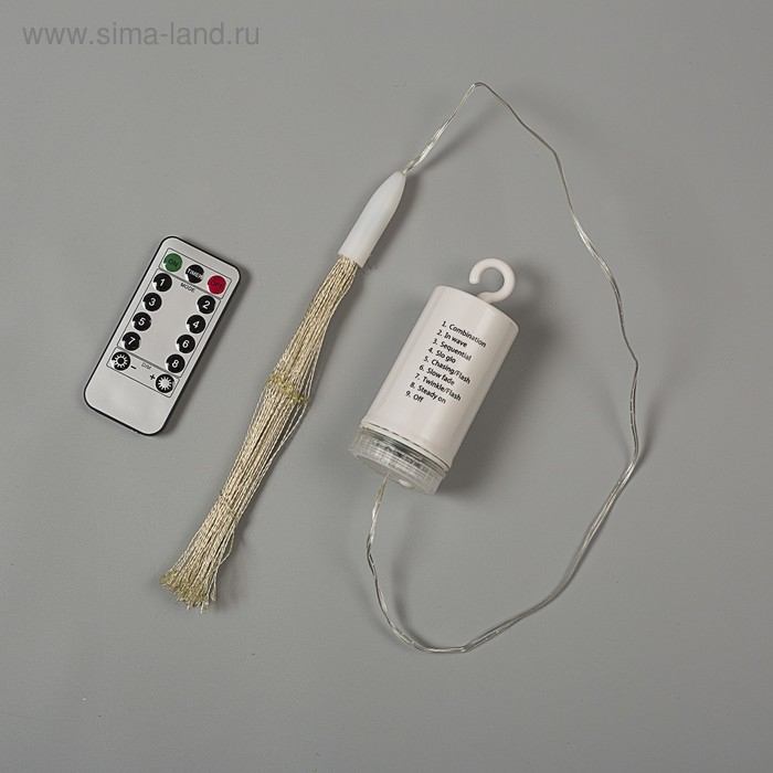 Светодиодная фигура «Салют» 20 см, роса, батарейки ААх4 (не в комплекте), 8 режимов, свечение мульти