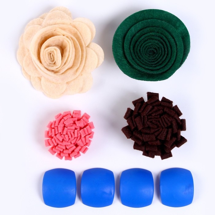 Набор для творчества: декор из фетра и набор бусин «Цветочное восхищение» Набор для творчества: декор из фетра и набор бусин «Цветочное восхищение»