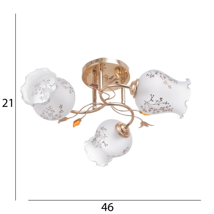 Люстра Люстра "Дикс" 3х40Вт Е27 Золото МОДЕЛЬ: 2612366