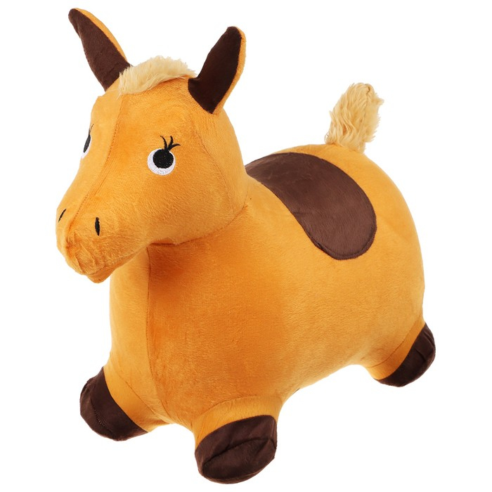 Попрыгун ZABIAKA «Лошадка», текстильная отделка, h=50 см, 1400 г, цвет МИКС Попрыгун ZABIAKA «Лошадка», текстильная отделка, h=50 см, 1400 г, цвет МИКС