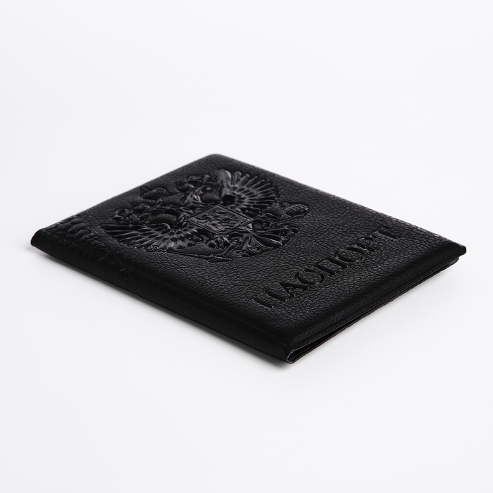 Обложка для паспорта, цвет чёрный Обложка для паспорта, цвет чёрный