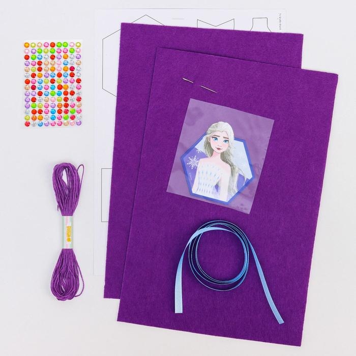 Набор для создания шкатулки из фетра, Набор для создания шкатулки из фетра, "Эльза", Холодное сердце