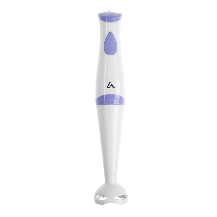 Блендер Luazon LBR-23, погружной, 250 Вт, 1 скорость, бело-фиолетовый